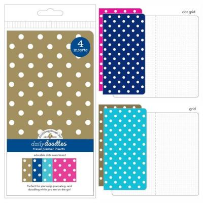 Doodlebug Design Daily Doodles Travel Planner - Adorable Dots Assortment